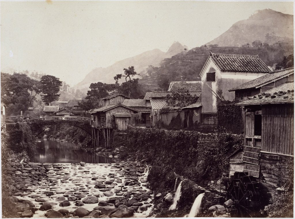 Detail of View on the stream by Felice Beato