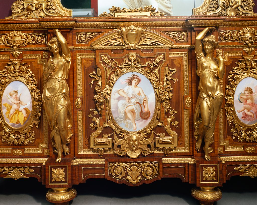 Detail of Cabinet by Alexander Eugène Prignot