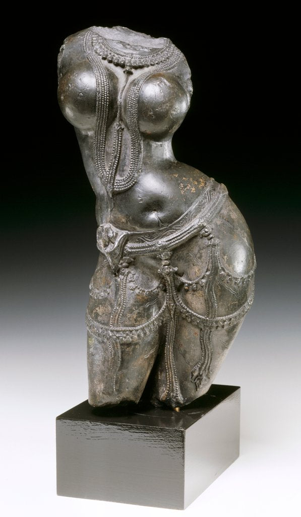 Detail of Figure of a Female Attendant. Mewar, Rajasthan, India, late 9th century by Unknown