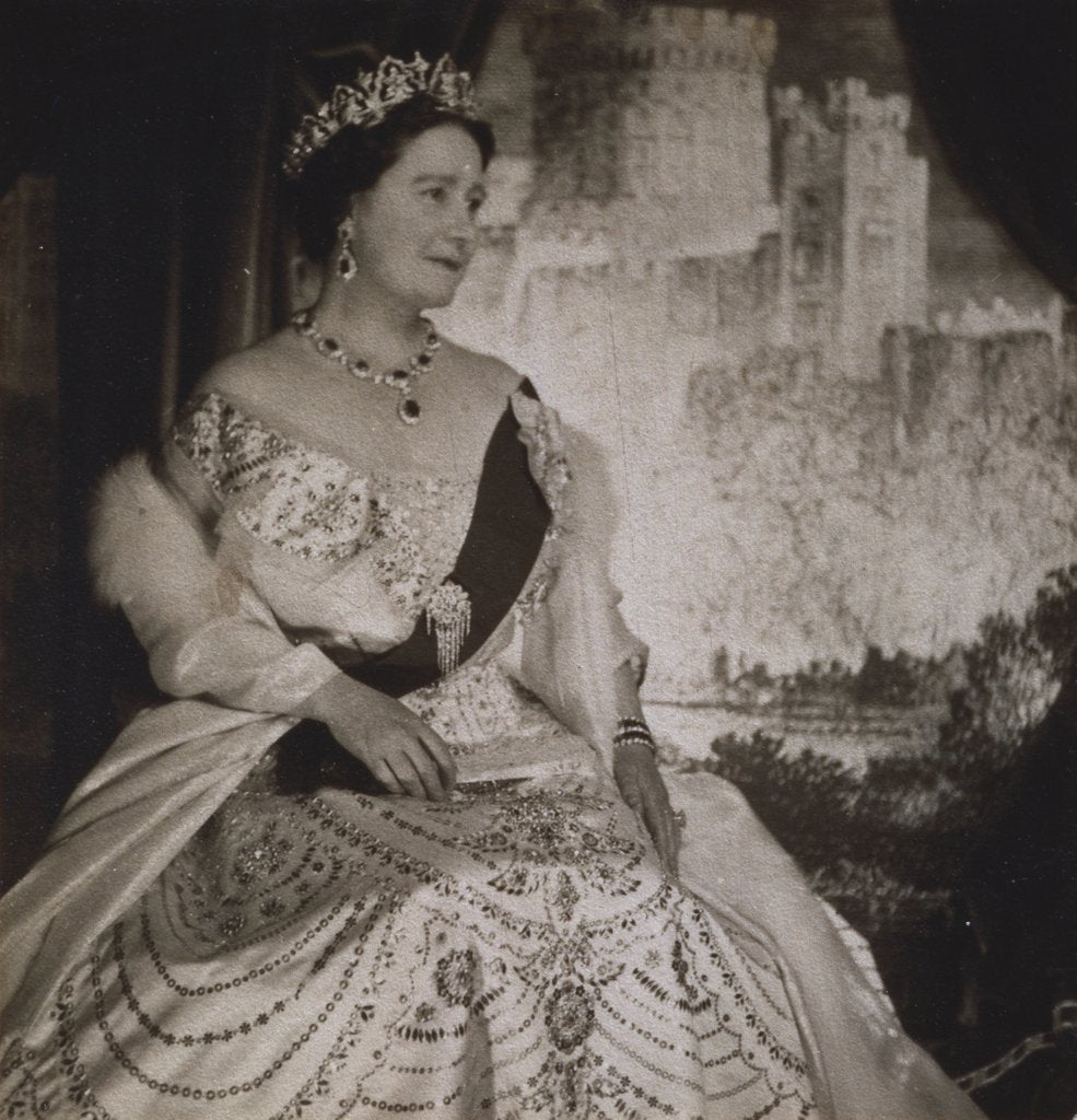 Detail of Queen Elizabeth, The Queen Mother by Cecil Beaton