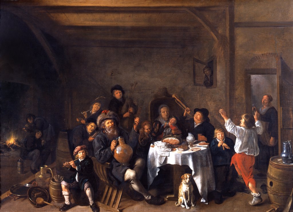 Detail of A Family Merrymaking by Jan Miense Molenaer