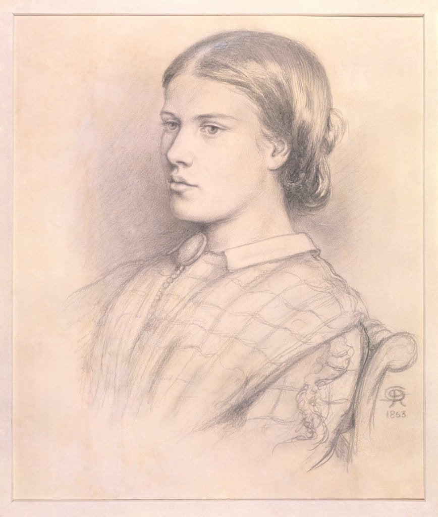 Detail of Portrait of Henrietta Polydore by Dante Gabriel Rossetti