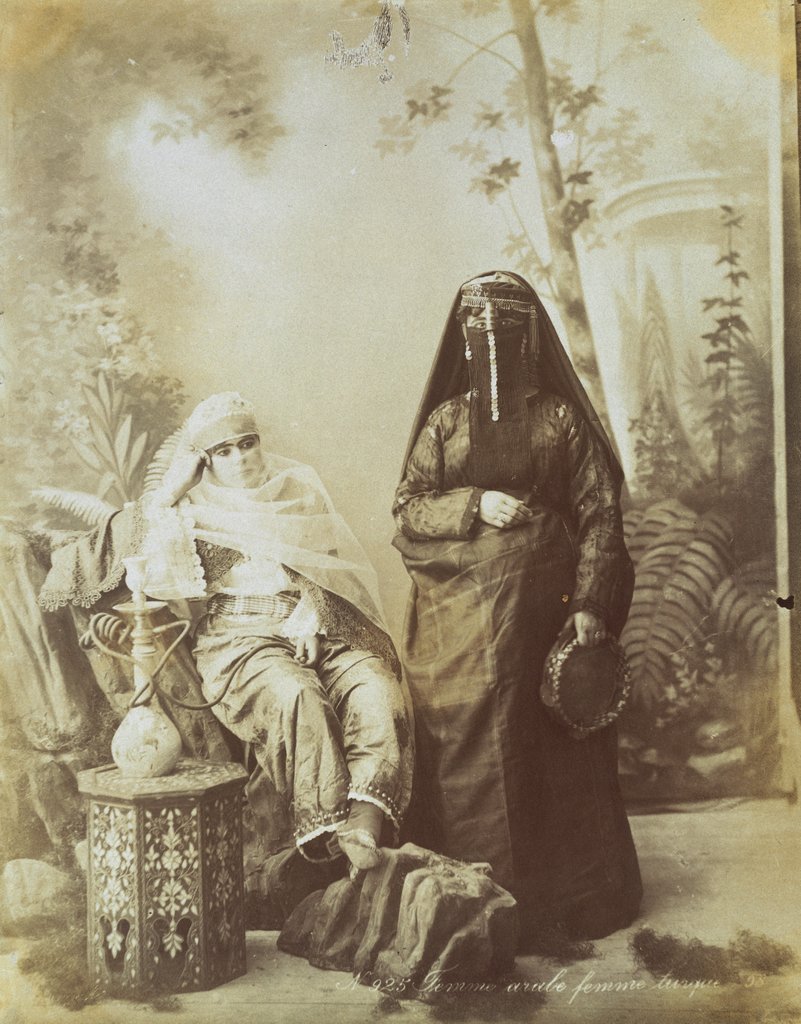 Detail of Femme Arabe and femme Turque in traditional costume by Unknown