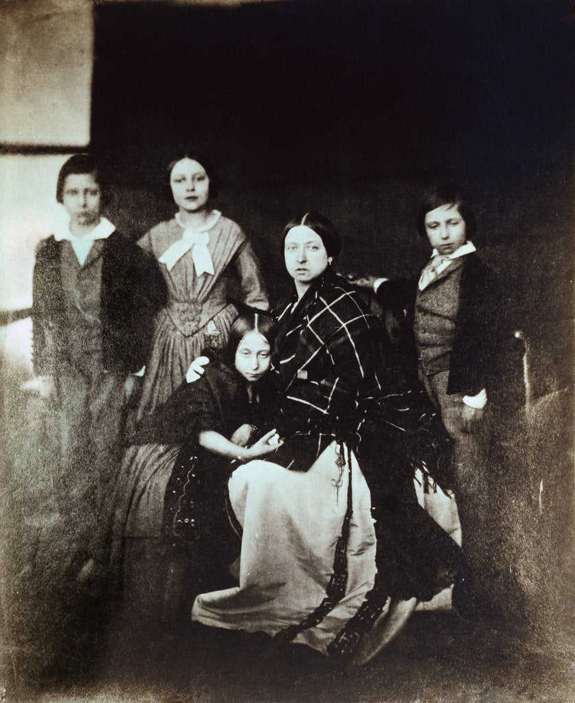Detail of Prince of Wales, Princess Royal, Princess Alice, Queen Victoria and Prince Alfred by Roger Fenton