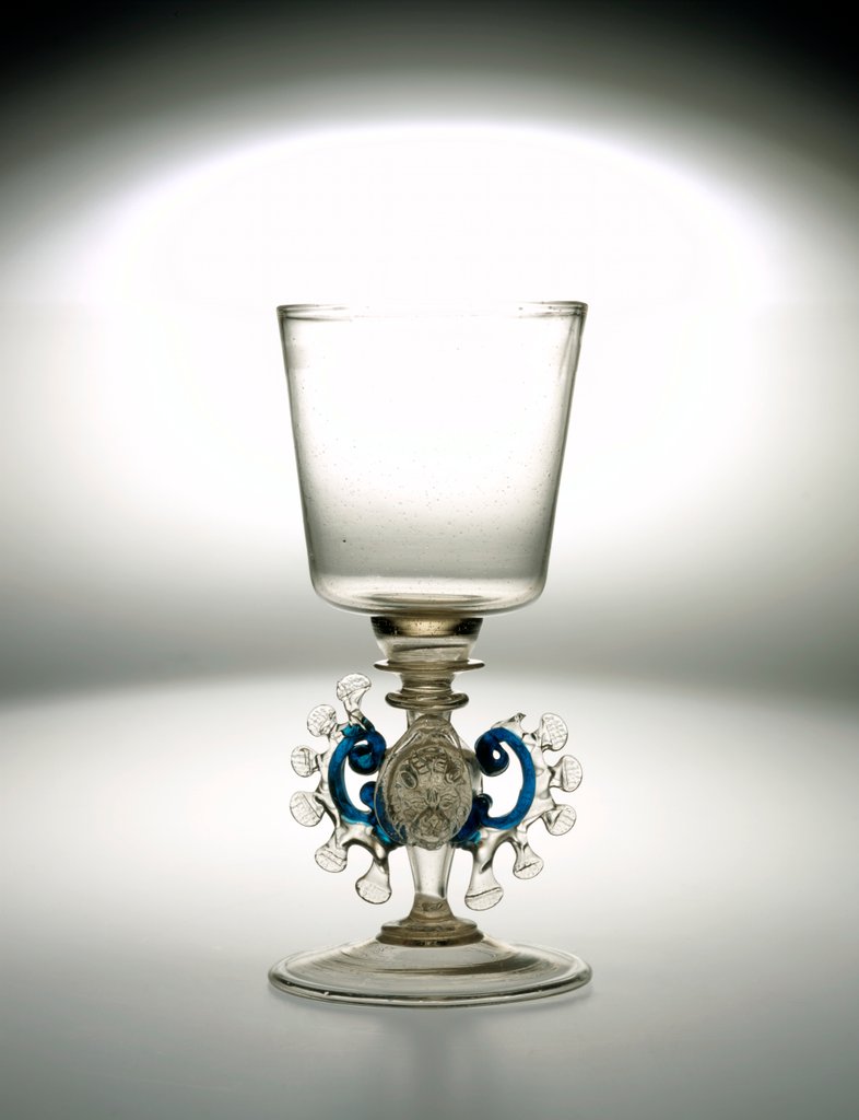 Detail of Glass goblet by Unknown
