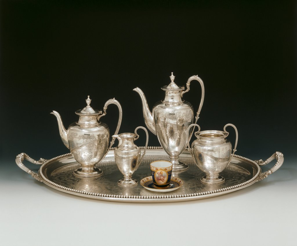 Detail of Coffee service. England, 1872-85 by Unknown