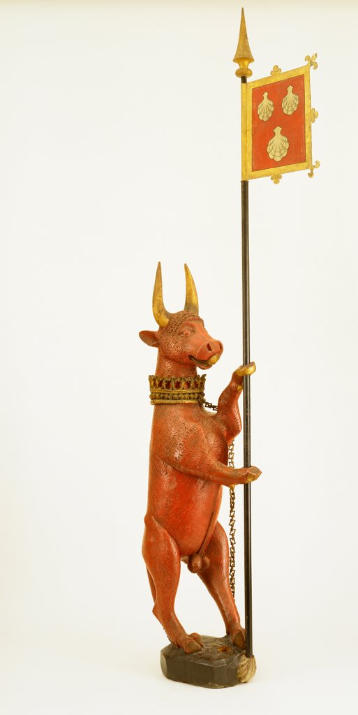 Detail of Statue of an heraldic bull, made for Thomas Lord Dacre. England, early 16th century by Unknown