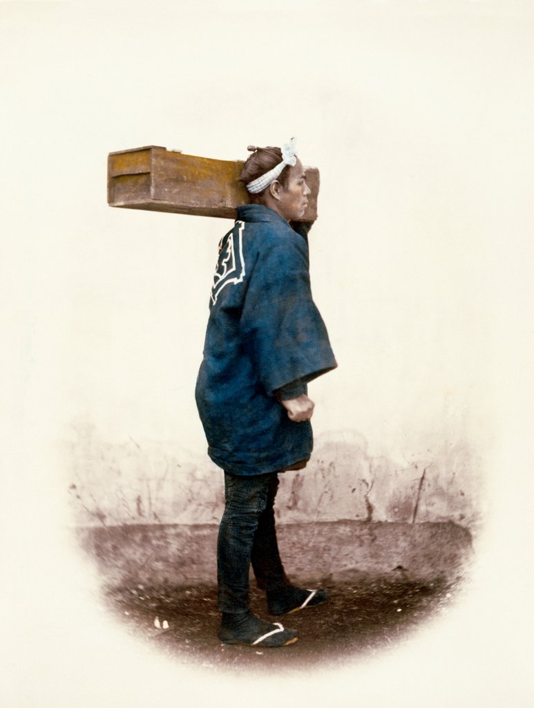 Detail of Carpenter by Felice Beato