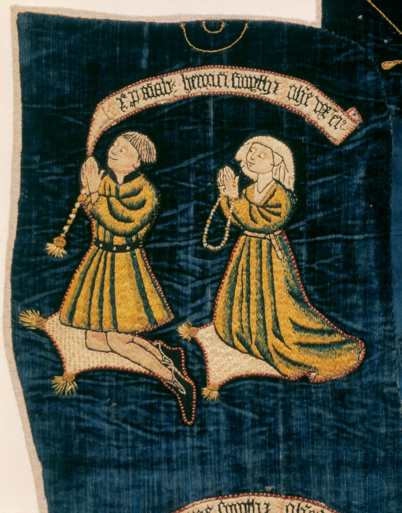 Detail of Henry Smyth and his  wife Johanna by Unknown