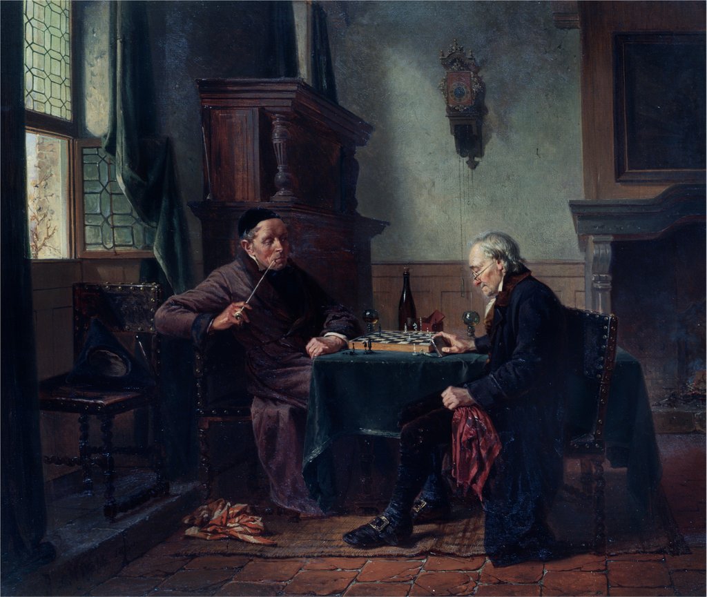 Detail of Checkmate by Charles Meer Webb