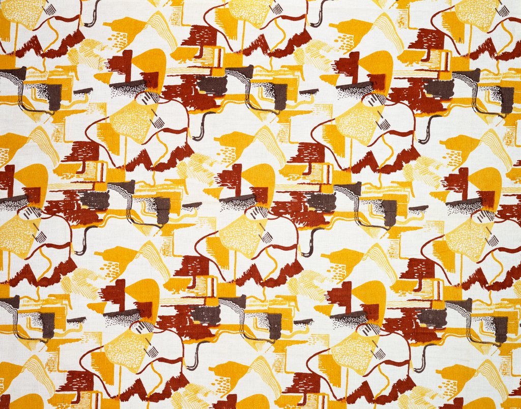 Detail of Art Deco textile design by Pierre Chareau