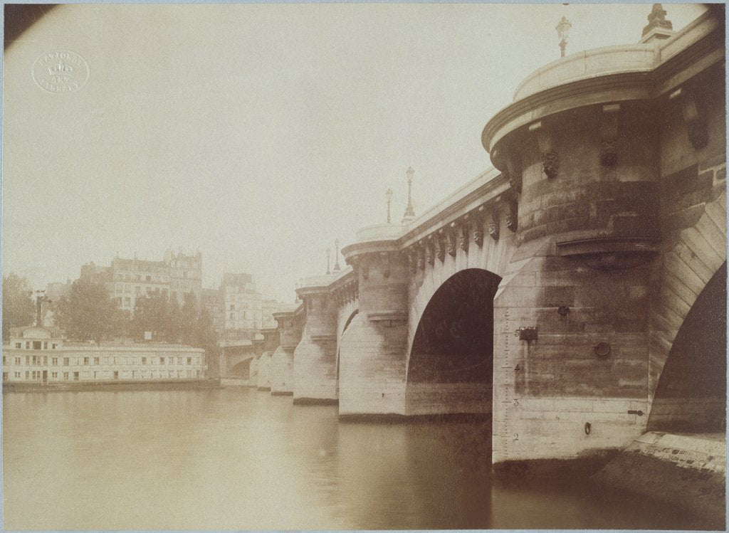 Detail of Pont Neuf by Eugene Atget