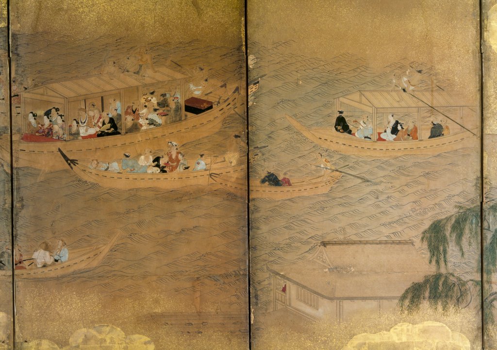 Detail of Six-fold Screen. Japan, early 18th century by Anonymous