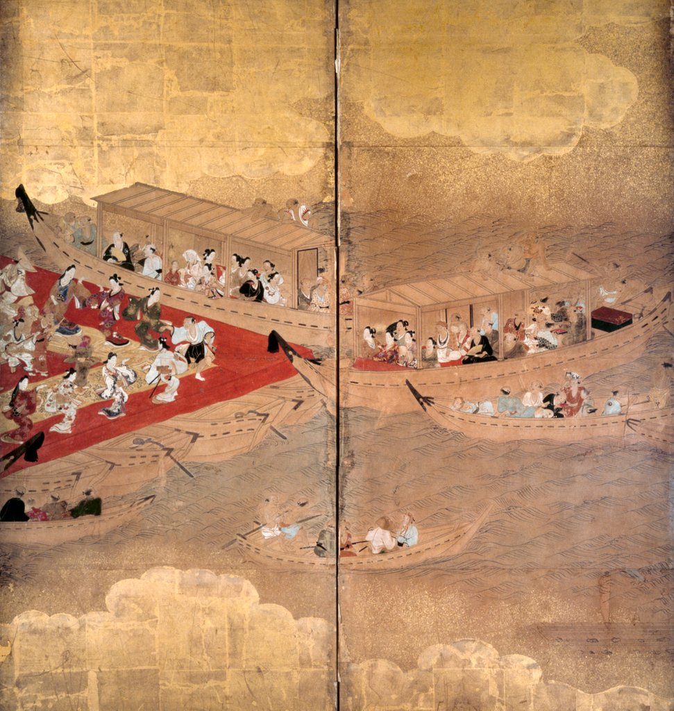 Detail of Six-fold Screen. Japan, early 18th century by Anonymous