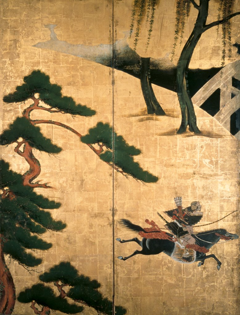 Detail of The Battle of the Uji River by Tosa Mitsuyoshi