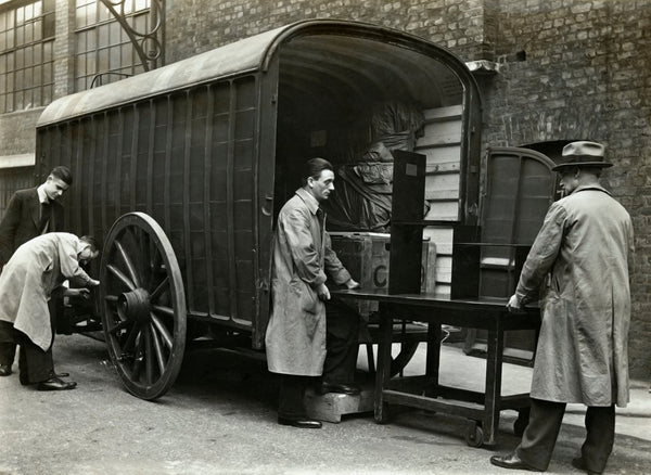 Packers loading a Museum Box Van posters & prints by Anonymous