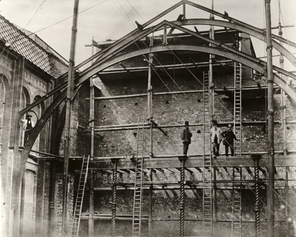 Detail of Building the South Court of the South Kensington Museum by Unknown