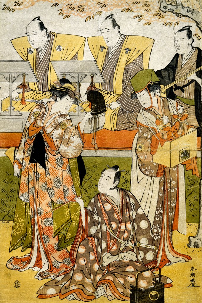 Detail of Iwai Hanshiro IV, Sawamura Sojuro III and Segawa Kikunojo III by Katsukawa Shuncho