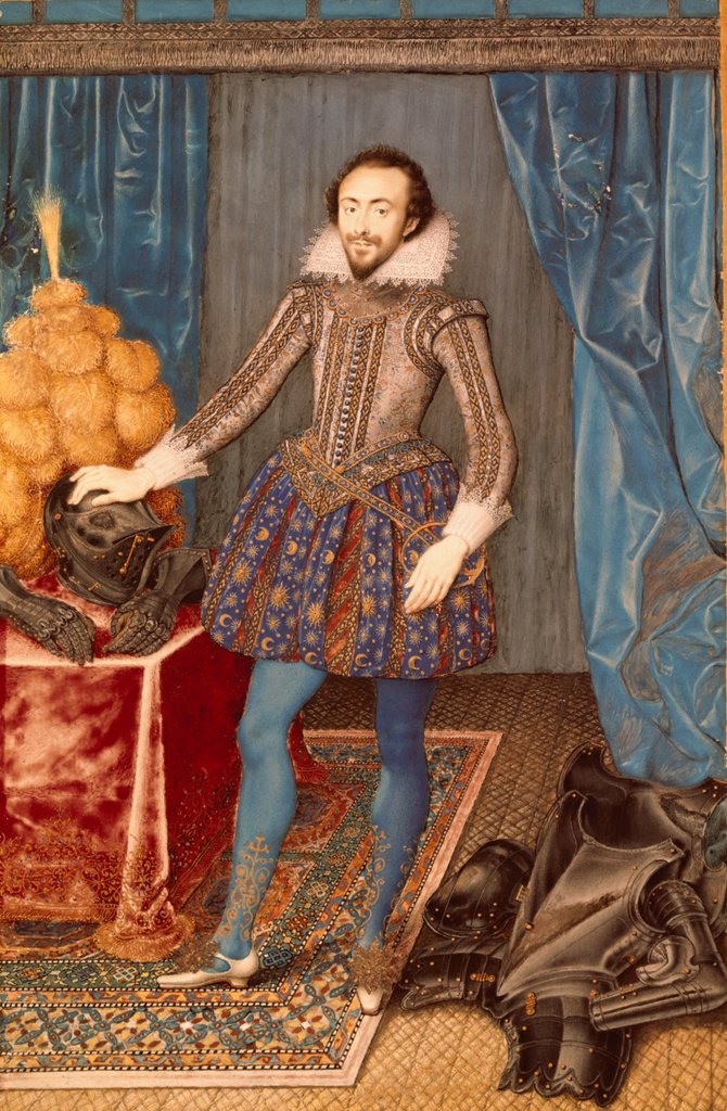 Detail of Richard Sackville, 3rd Earl of Dorset by Isaac Oliver