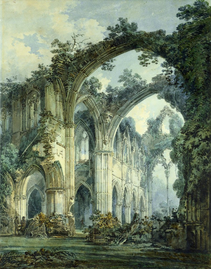 Detail of Interior of Tintern Abbey by Joseph Mallord William Turner