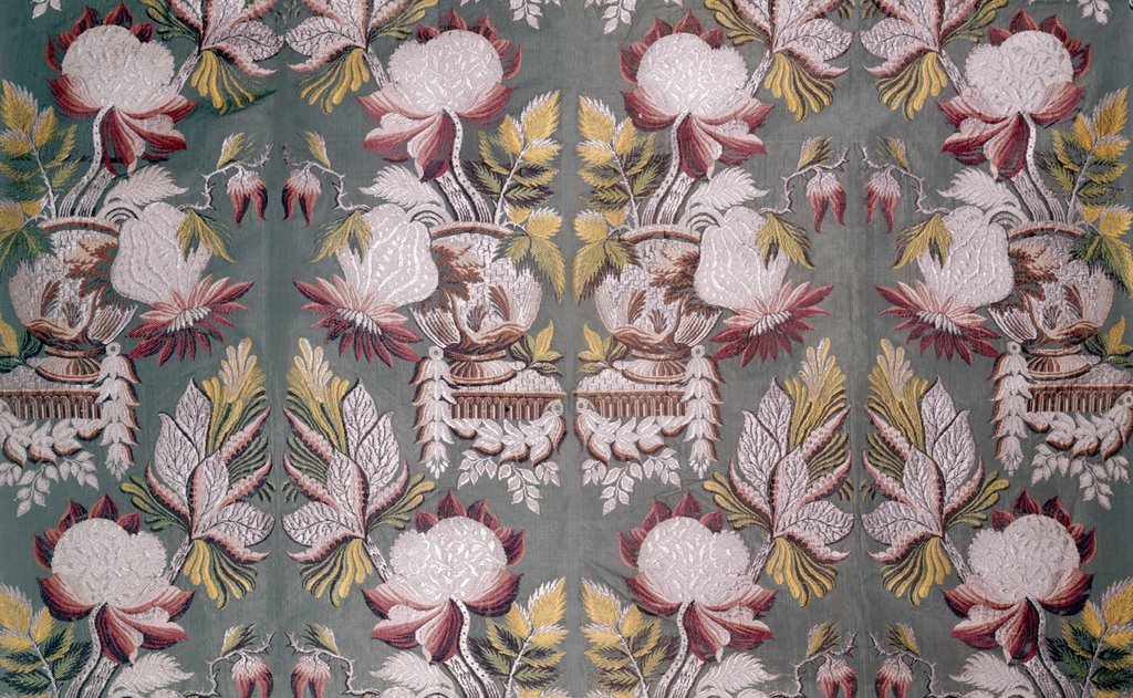 Detail of Floral textile design by Unknown