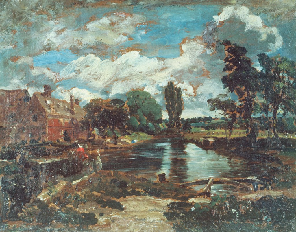 Detail of Flatford Mill by John Constable