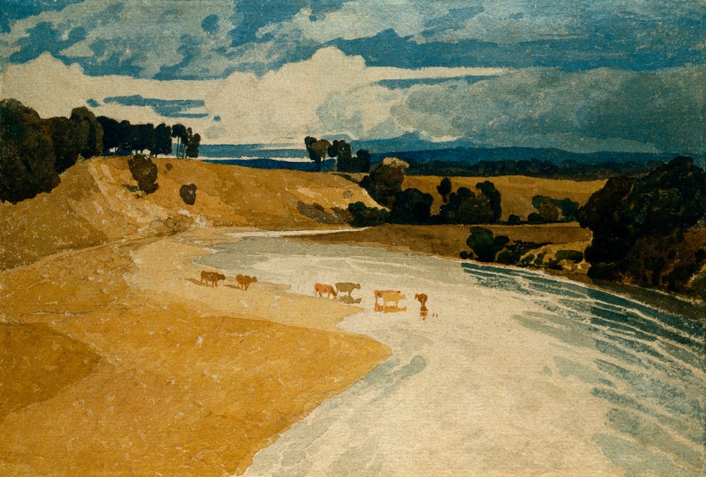 Detail of On The Trees at Rockcliffe by John Sell Cotman