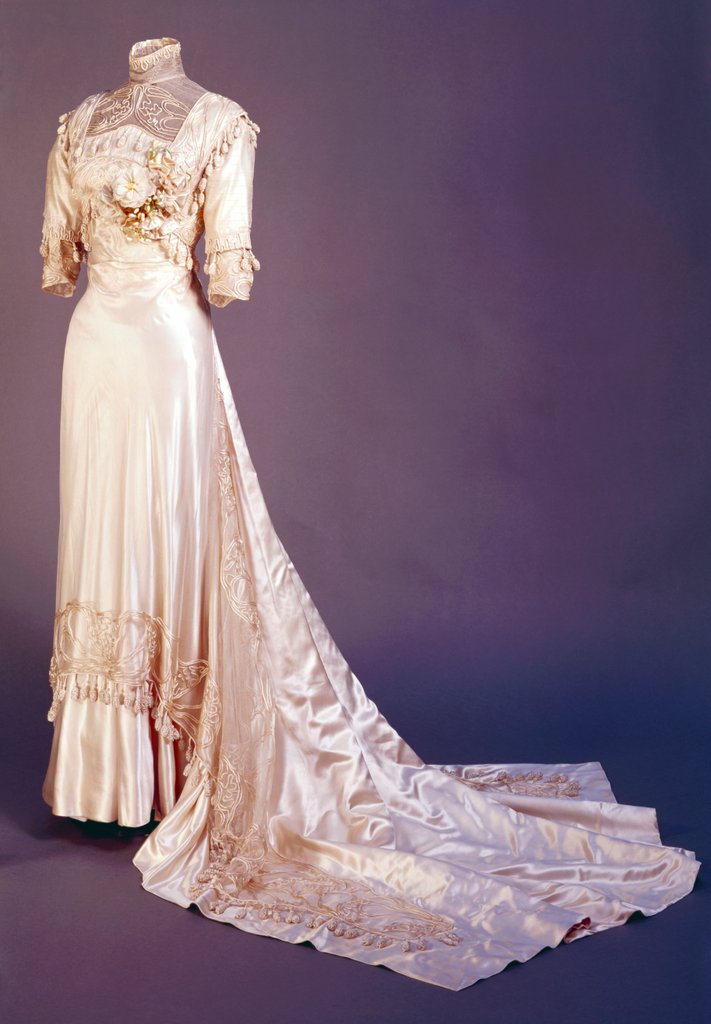 Detail of Wedding dress. France, early 20th century by Meynier