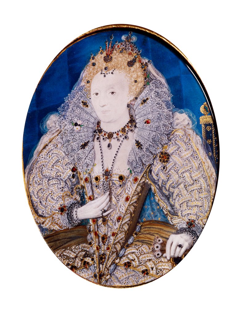 Detail of Portrait of Queen Elizabeth I by Nicholas Hilliard