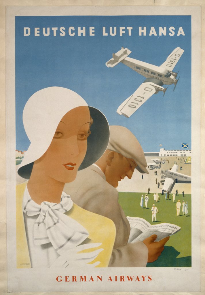 Detail of Deutsche Luft Hansa, German Airways by Otto Arpke