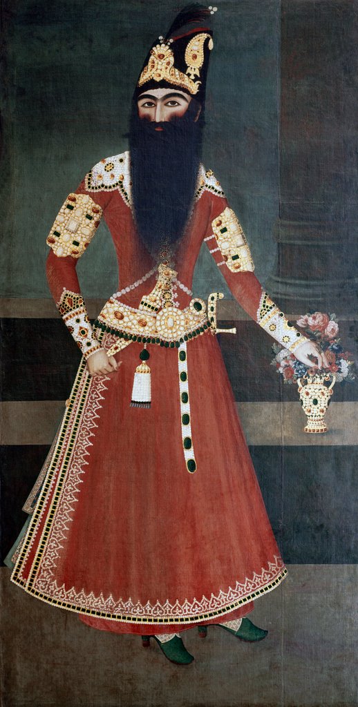 Detail of Fath' Ali Shah, the Shah of Persia by Abdullah Khan