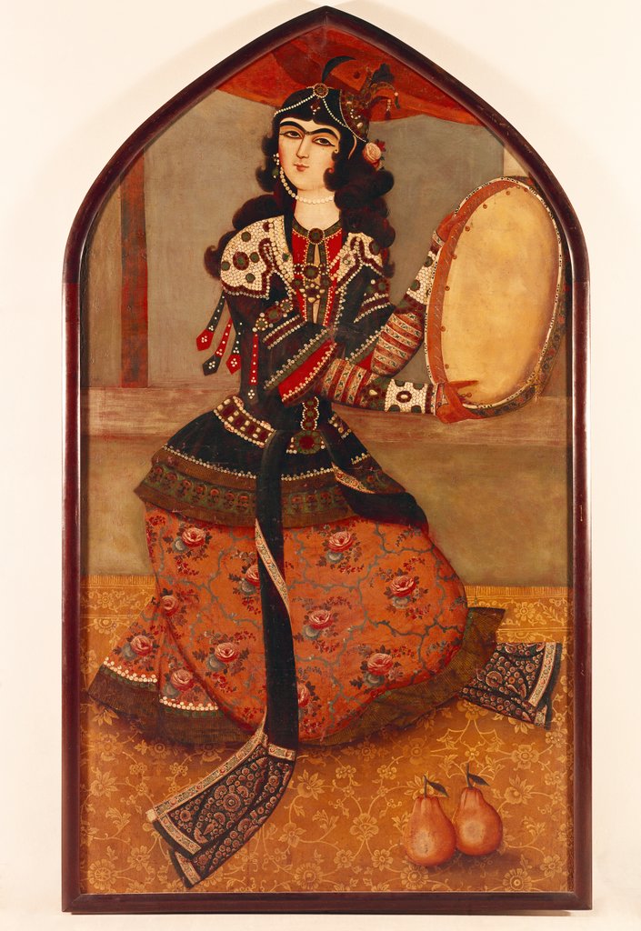 Detail of Lady Dancing With Castanets by Sayyid Mirza