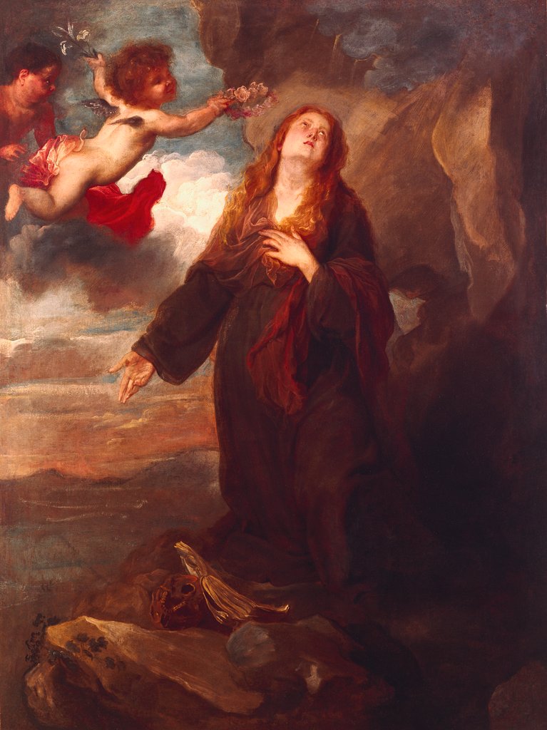 Detail of St Rosalie by Anthony Van Dyck
