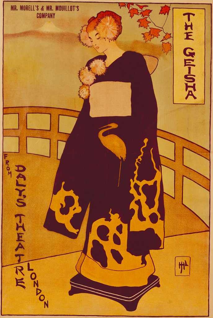 Detail of The Geisha by David Allen & Sons ltd.