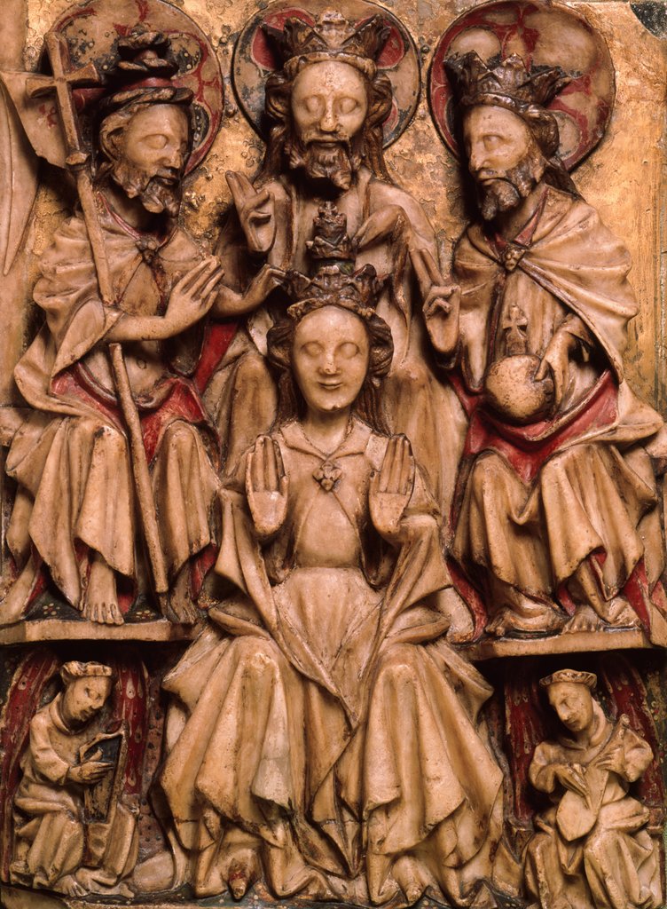 Detail of The Coronation of the Virgin. England, 15th century by Unknown