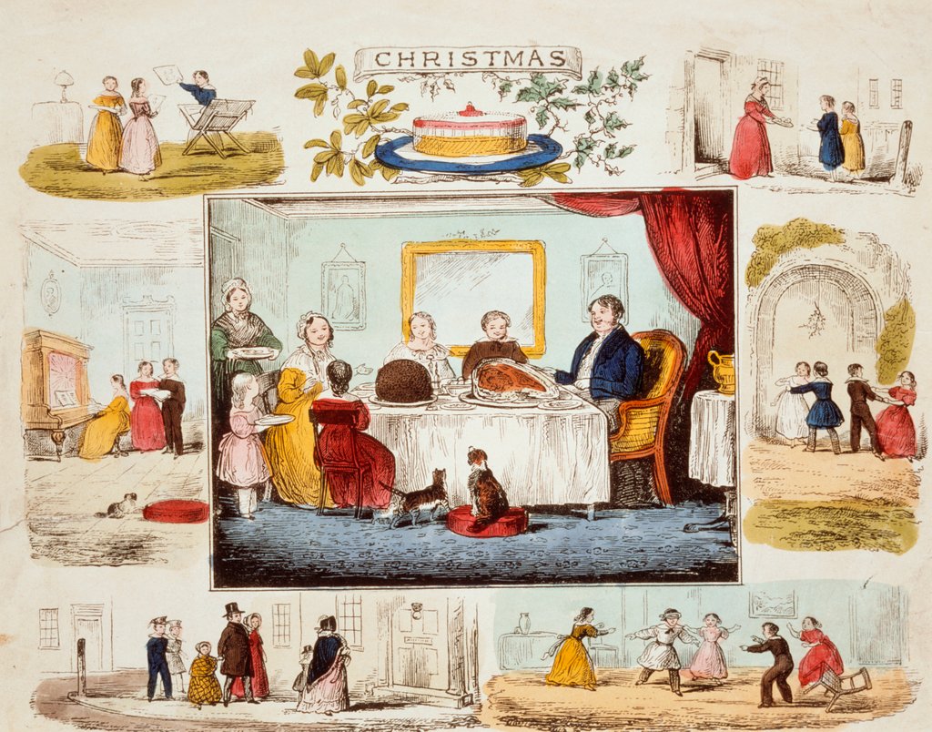Detail of Christmas broadsheet by Unknown