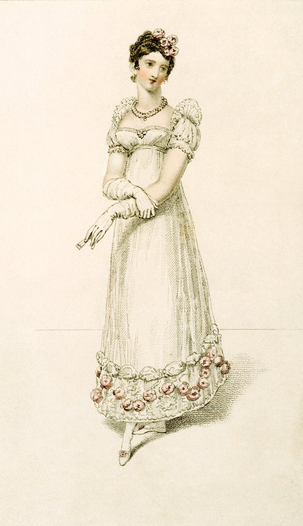 Detail of Ball dress. England, 19th century by Unknown