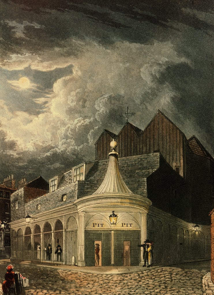Detail of Olympic Theatre by Daniel Havell