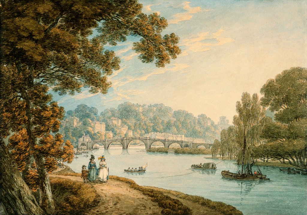 Detail of Richmond, Surrey by Thomas Hearne