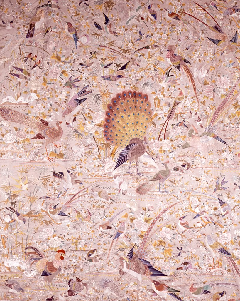 Detail of Embroidered shawl by Unknown