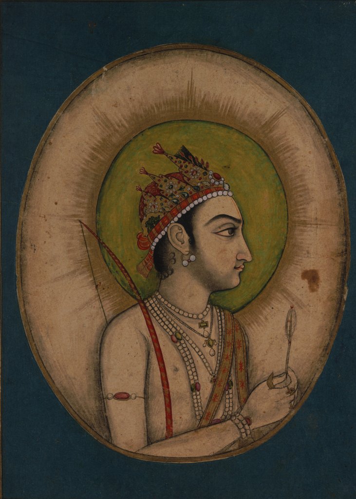 Detail of The Hindu God-Hero Kama. Jaipur, Rajasthan, India, 18th century by Unknown