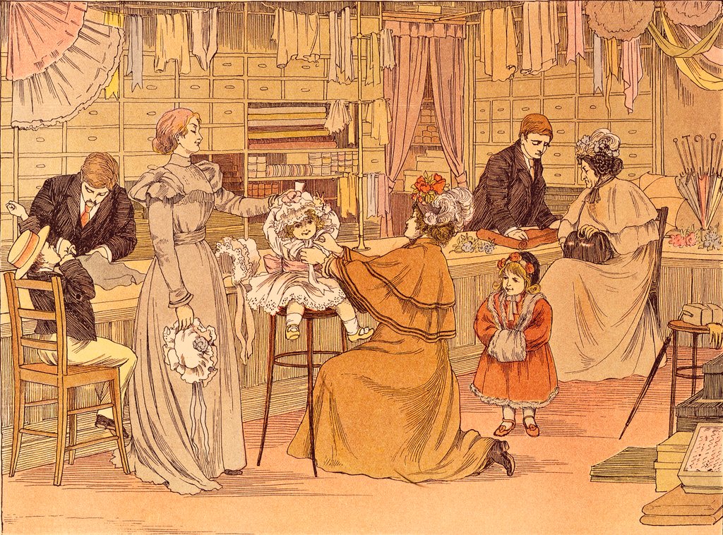 Detail of The Milliner by Francis Donkin Bedford