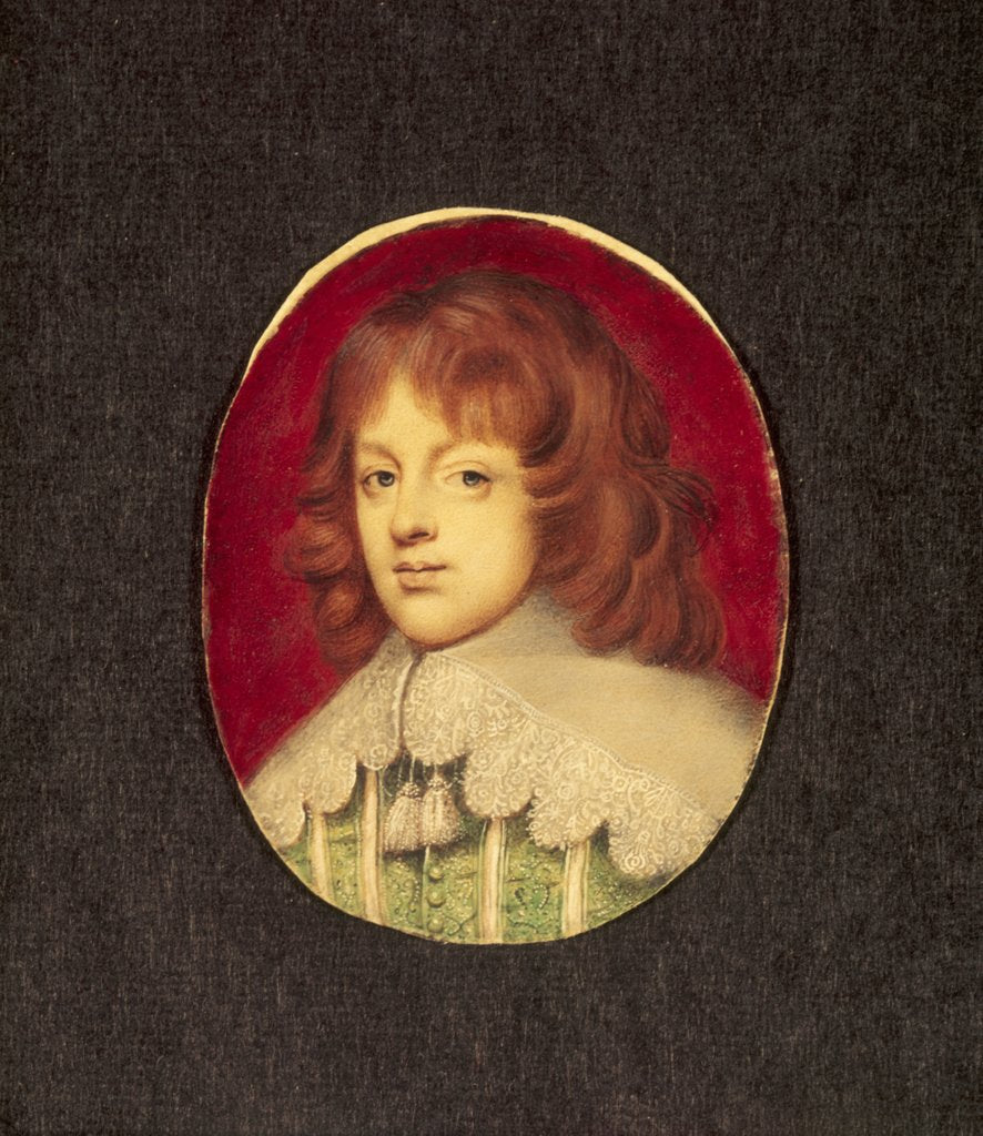 Detail of Unknown Man, perhaps Philip, 5th Earl of Pembroke, in the style of Alexander Cooper by Alexander Cooper