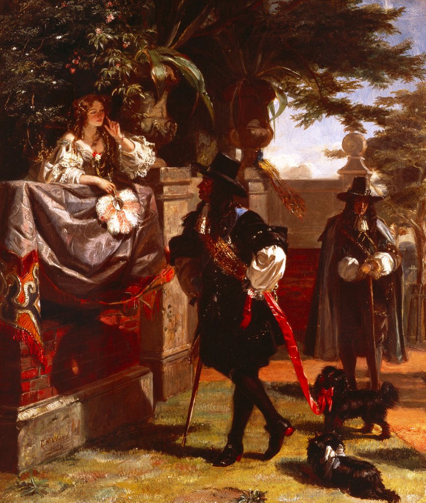 Detail of Charles II and Nell Gwyn by Edward Matthew Ward