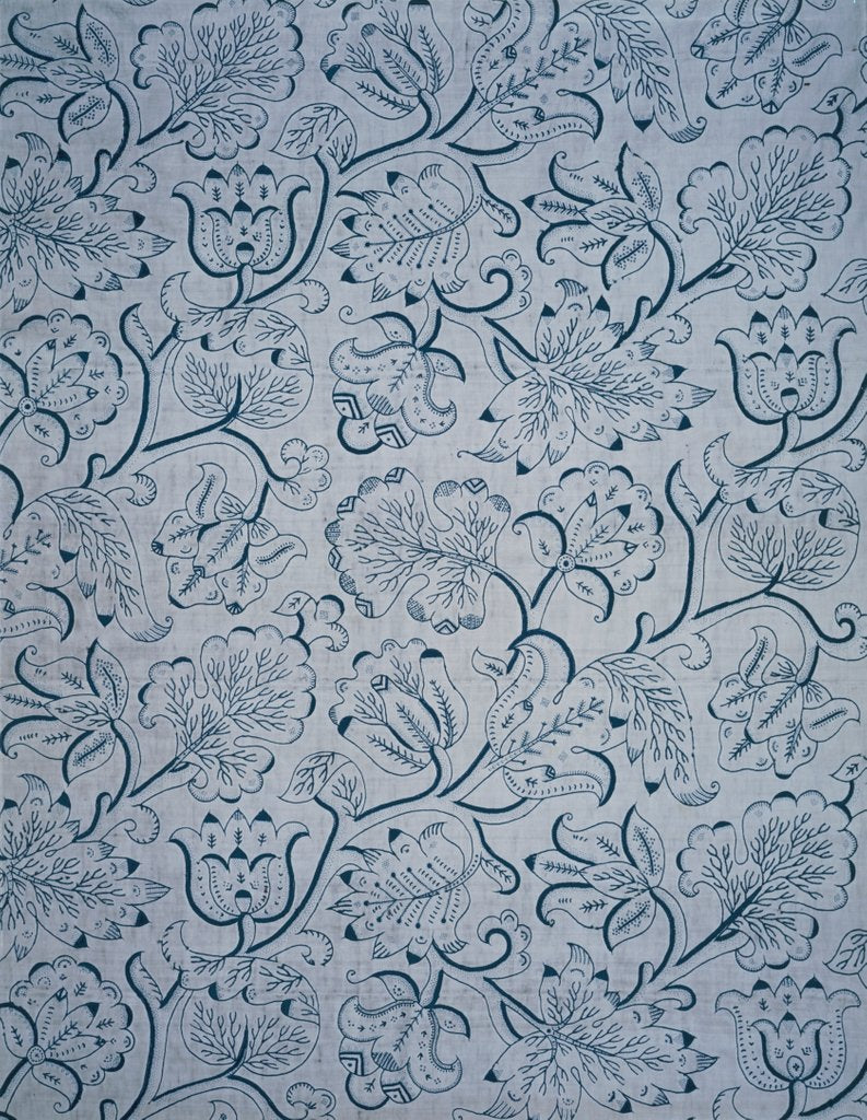 Detail of Embroidered curtain, detail by Unknown