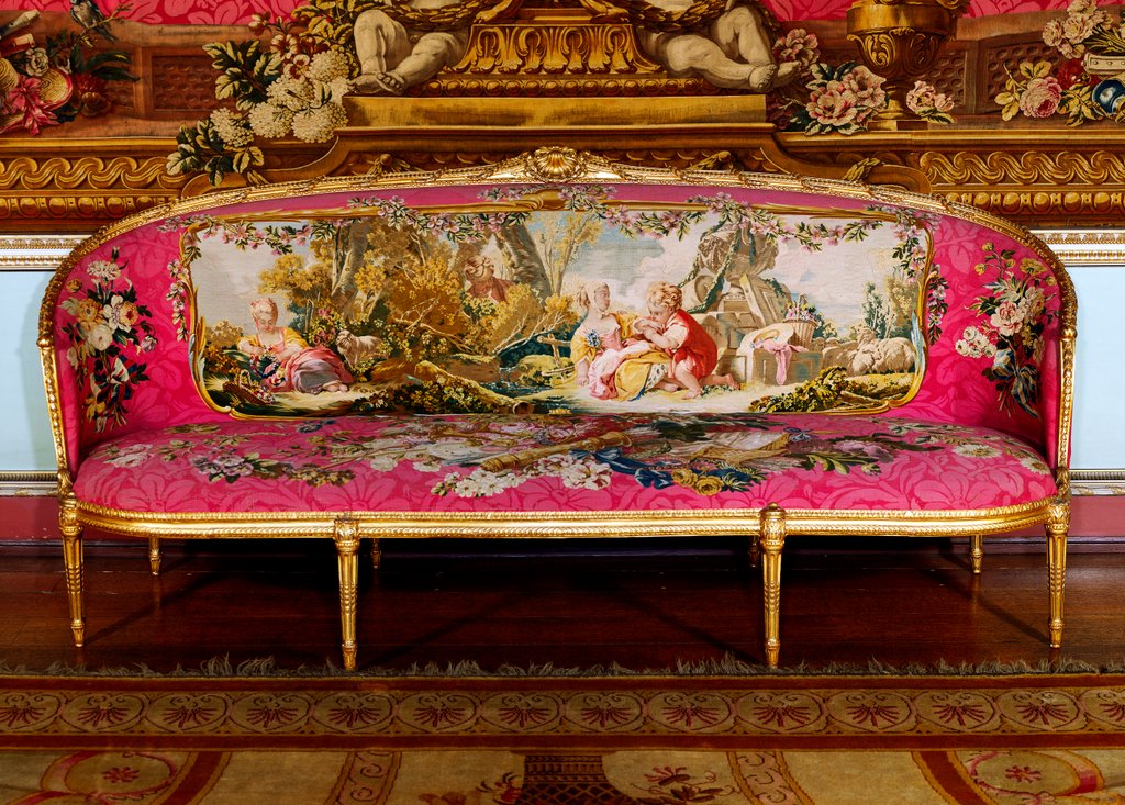 Detail of Settee from the Tapestry Room, Osterley Park House. London, England, 18th century by Unknown