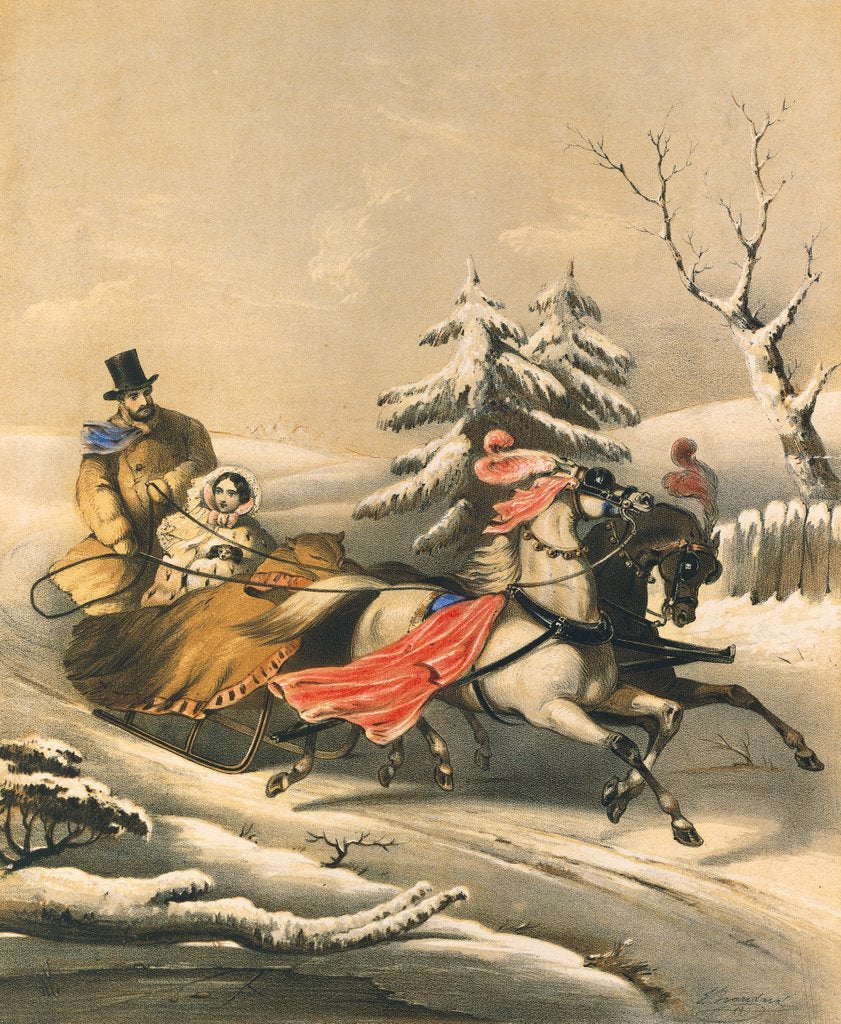 Detail of Music Title, The Sleigh Polka by John Brandard