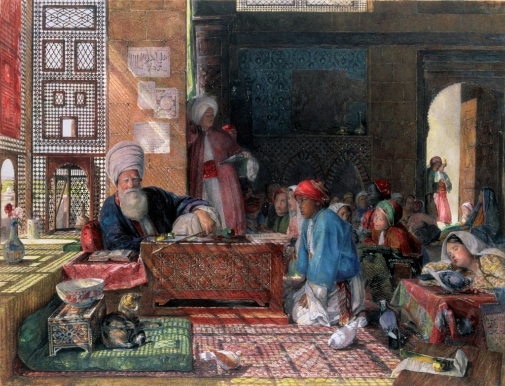 Detail of Interior of A School in Cairo, in Egypt by John Frederick Lewis