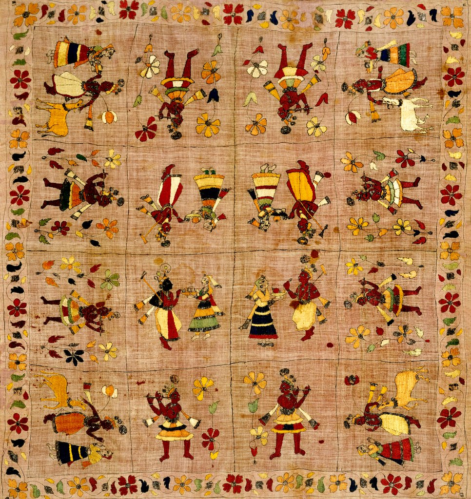 Detail of Rumal. Basohli, India, 18th century by Unknown
