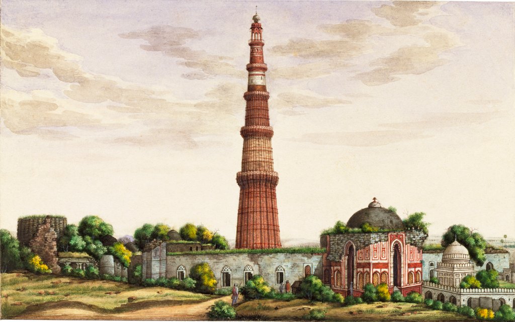 Detail of The Qutb Minar, Delhi Company School by Unknown